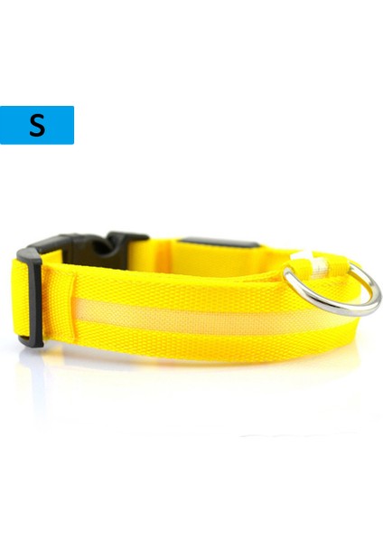 Sarı Stil M Beden Evcil Hayvan Malzemeleri LED Evcil Köpek Kedi Tasma, Gece Güvenlik Işıldayan Kedi Tasma, Küçük Köpekler Parlak Ayarlanabilir Tasma (Yurt Dışından)