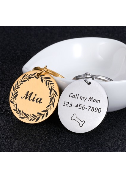 Yeşil Stil 20 mm Kaybolmayan Evcil Hayvan Kedi Köpek Adı Etiketleri Ücretsiz Kazıma Adres Etiketleri Köpek Yavrusu Aksesuarları Özelleştirilebilir Kedi Kolye Kimlik Plakası (Yurt Dışından) indirimleri