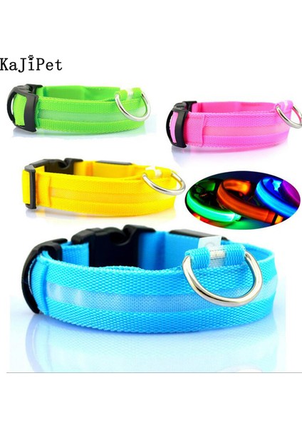 Kırmızı Stil 41-52CM Köpekler Için LED Işık Yansıtıcı Gece Güvenlik Gece Işıklı Köpek Tasma Köpekler Luminöz Parlayan Yansıtıcı Tasma Yaka Perro. (Yurt Dışından) fırsatları