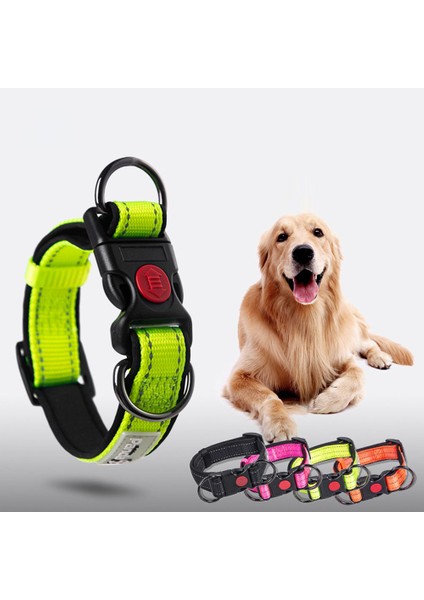 Siyah Stil S Beden Yansımalı Köpek Boyunbandı Yumuşak Neopren Yastıklı Naylon Pet Yavru Boyunbandı Ayarlanabilir Orta Büyük Köpek Boyunbandı Hızlı Serbest Bırakma Tokalı (Yurt Dışından) fiyatları