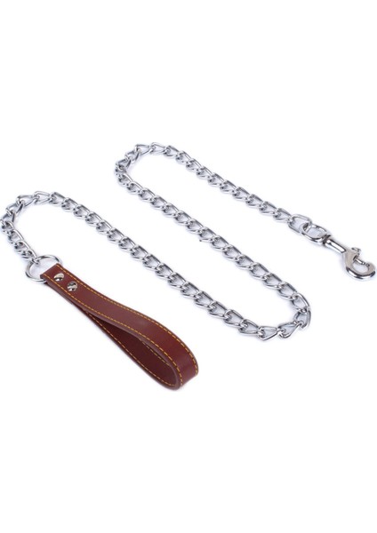 Siyah Stil 2MM-180CM Dayanıklı Anti-Isırma Metal Köpek Zincir Kayışı Küçük Orta Büyük Köpek Zincir Tasma Tutma Sapı Pu Deri Demir Zincir Pet Aksesuarları (Yurt Dışından) fiyatları