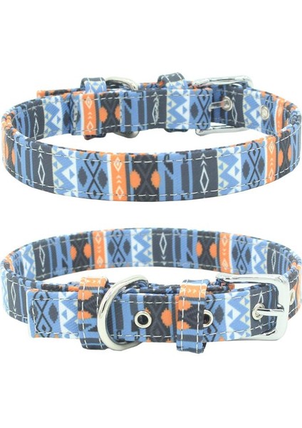 1 Numaralı Stil Xs Beden Ardemer Tuval Renkli Basılı Bohem Köpek Tasma Konfor Ayarlanabilir Evcil Köpek Kedi Tasma (Yurt Dışından)