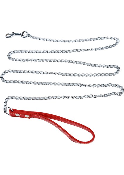Siyah Stil 180CM Dayanıklı Anti-Isırma Metal Köpek Zincir Kayışı Küçük Orta Büyük Köpek Zincir Tasma Tutma Saplı Tasmalar Pu Deri Demir Zincir Evcil Hayvan Aksesuarları (Yurt Dışından) modelleri