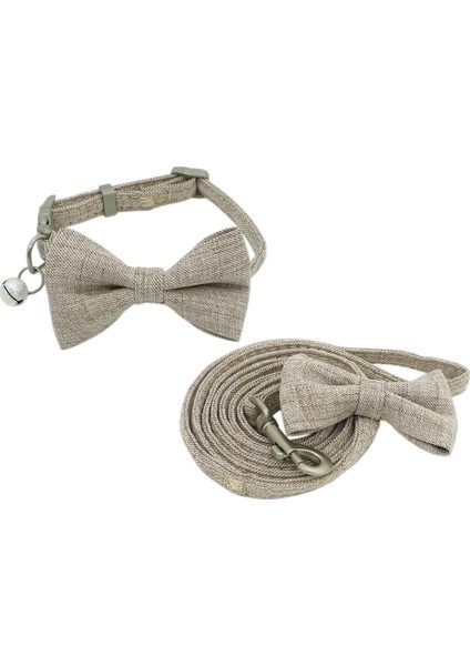Mor Tarzı S -1.0 cm Köpek Tasma Boyunluk Seti Ayarlanabilir Yumuşak Sevimli Kurdele Iki Katlı Köpek Boyunluk Tasma Küçük Orta Boy Pet Boyunluk Tasma Dış Mekan Yürüyüşü (Yurt Dışından)