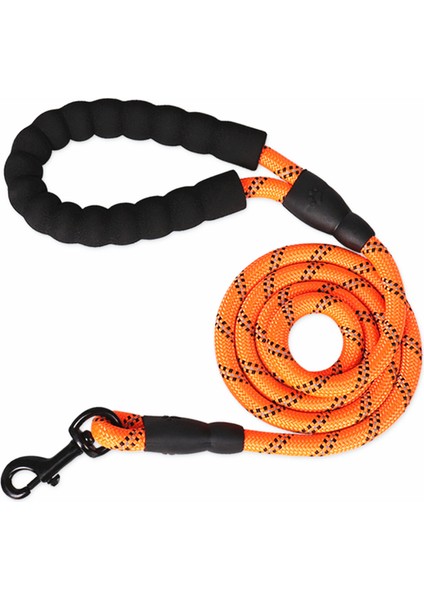 Turuncu Tarzı 1.2CMX120CM Parlak Güzel 1.5m Naylon Emniyet Tokalı Köpek Tasması (Yurt Dışından)