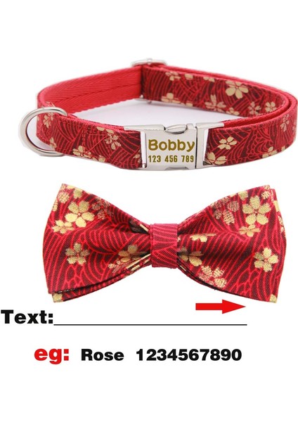 Kırmızı Yakalı Stil S Beden Köpek Etiketi Tasma Kişiselleştirilmiş Özel Naylon Tasma Kazınmış Isim Kimlik Etiketleri Tasma Ayarlanabilir Orta Boy Pet Yavru Kedi Büyük Köpekler Için (Yurt Dışından)