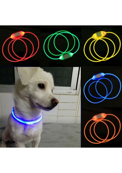 Pembe Tarzı USB Şarjlı Kaybolmayı Önleyen Araç Kazalarından Kaçınma Tasması Köpekler ve Yavru Köpekler Için Köpek Tasması Kayışları LED Malzemeler Pet Ürünleri Parlamalı (Yurt Dışından)