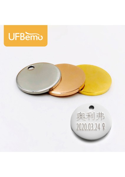 Gümüş Tarzı Çap 2cm Kedi Köpek Kimlik Etiketi Kişiselleştirilmiş Köpek Tasma Pet Şansı Isim Kolye Kolye Yavru Aksesuarı (Yurt Dışından) indirimleri