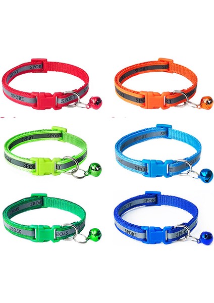 Açık Mavi Stil 1 Adet Yansıtıcı Pet Tasmaları Ayarlanabilir Emniyet Kemerli Köpek Spor Boyun Yüzüğü Kolye Zil ile Satılık Pet Malzemeleri (Yurt Dışından) modelleri