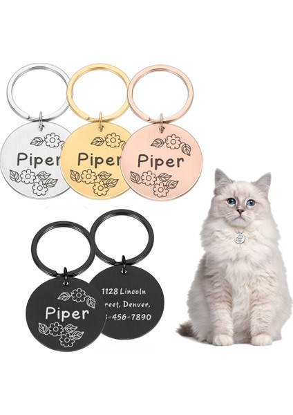 Kahve Stili 20 mm Kişiselleştirilmiş Kedi Kolye Kimlik Etiketleri Kayıp Adres Isim Plakası Için Oymalı Köpek Tasma Etiketleri Pet Köpek Tasma Yavru Malzemeleri (Yurt Dışından) fiyatları