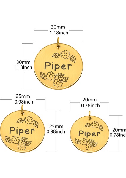 Kahve Stili 20 mm Kişiselleştirilmiş Kedi Kolye Kimlik Etiketleri Kayıp Adres Isim Plakası Için Oymalı Köpek Tasma Etiketleri Pet Köpek Tasma Yavru Malzemeleri (Yurt Dışından) fırsatları