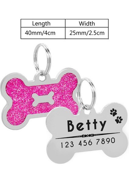 Pembe Kemik Pro Stili Kişiselleştirilmiş Kedi Etiketi Metal Kazınmış Kimlik Etiketleri Pet Ürünü Adres Etiketi Köpek Aksesuarı Için Özel Köpek Etiketleri (Yurt Dışından)