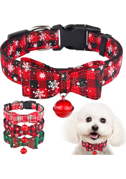 Siyah Stil M34-53CM Noel Köpek Tasmalığı ve Zil Kumaş Dişi Erkek Yavru Pet Papyon Yaka Ayarlanabilir Orta Büyük Yavru Tasmaları Pet Tasma Nilon (Yurt Dışından) fiyatları