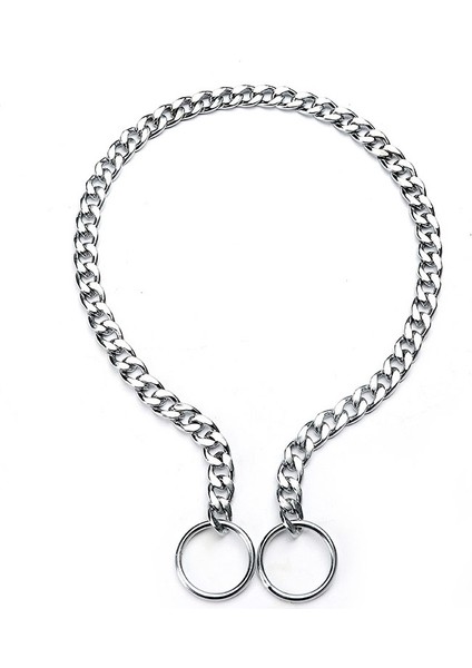 Gümüş Tarzı 50CM x 2.5mm Gümüş Kaydırma Zincir Köpek Tasmaları Küba Bağlantı Zincir Metal Bağlantılar Ağır Hizmet Düz Zincir Tasması Küçük Orta Büyük Köpekler Için (Yurt Dışından)