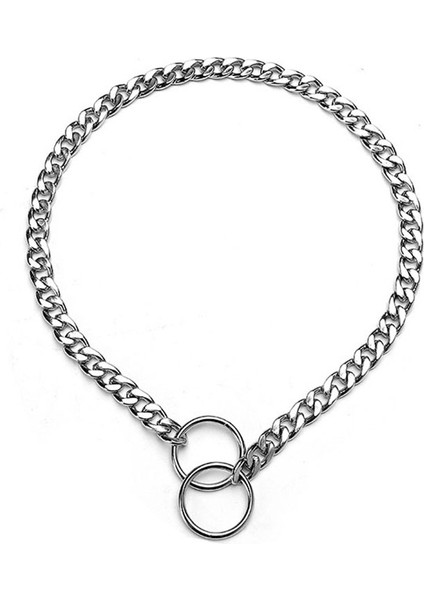 Gümüş Tarzı 50CM x 2.5mm Gümüş Kaydırma Zincir Köpek Tasmaları Küba Bağlantı Zincir Metal Bağlantılar Ağır Hizmet Düz Zincir Tasması Küçük Orta Büyük Köpekler Için (Yurt Dışından) indirimleri