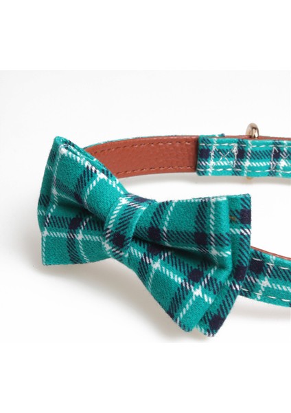 Ordu Yeşili Tarzı 2.0X30-45CM Kareli Baskılı Kamuflaj Evcil Hayvanlar Köpek Tasması Şirin Çizgili Fiyonk Yavru Kediler Boyun Kurdelesi Fransız Bulldog Süsleme Büyük Köpek Tasması (Yurt Dışından)