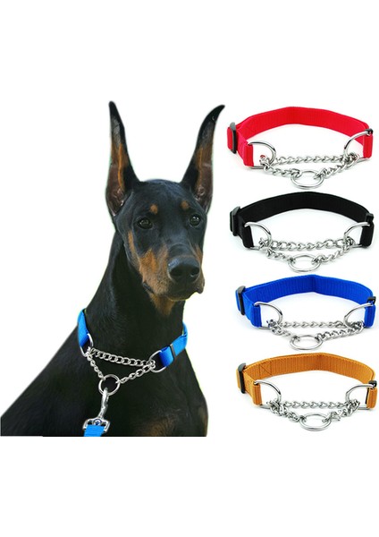 Mavi Stil 40-72CM Yeni Köpek Tasmalı Kaynaklı Zincir Halkalı Naylon Tasma Eğitim Aksesuarları Ayarlanabilir Tasma Büyük Köpekler Için (Yurt Dışından) fiyatları