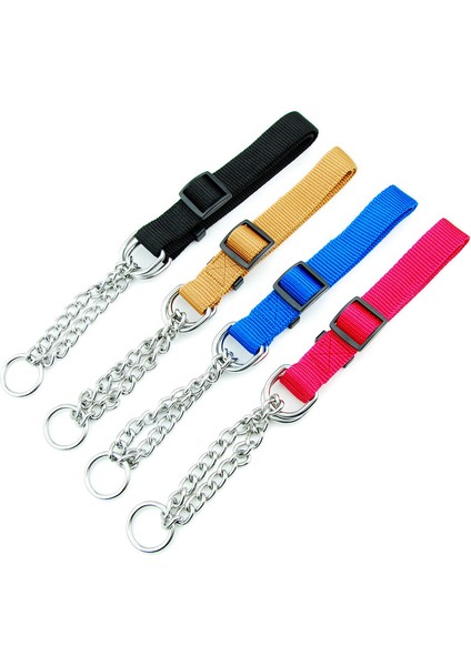 Mavi Stil 40-72CM Yeni Köpek Tasmalı Kaynaklı Zincir Halkalı Naylon Tasma Eğitim Aksesuarları Ayarlanabilir Tasma Büyük Köpekler Için (Yurt Dışından) modelleri