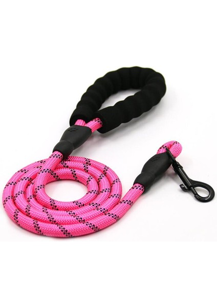 Pembe Tarzı 1.0CMX120CM Parlak Güzel 1.5m Naylon Emniyet Tokalı Köpek Tasması (Yurt Dışından)