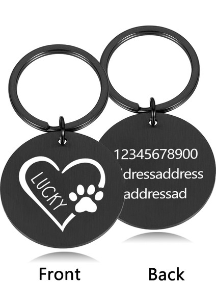 Lacivert Tarzı 25 mm Kişiselleştirilmiş Kedi Kolye Kimlik Etiketleri Kayıp Adres Isim Plakası Için Oymalı Köpek Tasma Etiketleri Pet Köpek Tasma Yavru Malzemeleri (Yurt Dışından)