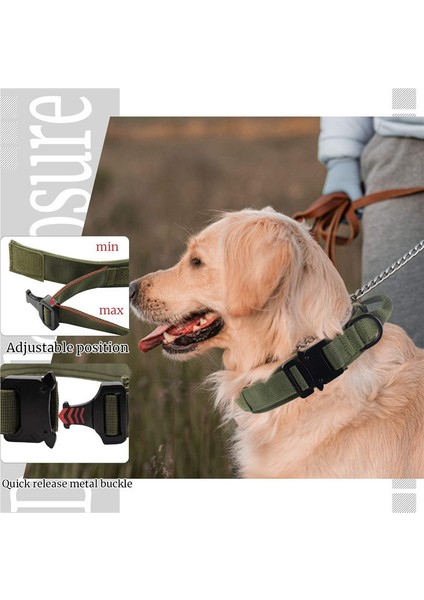 Çekme Halatı Haki Stili Xl Beden Dayanıklı Taktik Köpek Tasma Takımı Ayarlanabilir Askeri Köpek Tasma Orta Büyük Köpek Alman Çoban Eğitim Aksesuarları (Yurt Dışından) fırsatları
