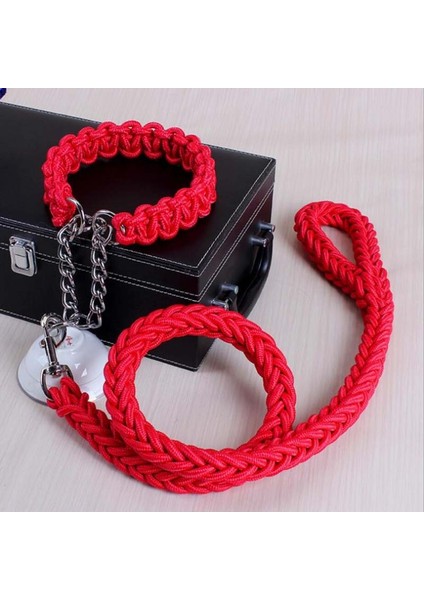 Ordu Yeşili Tarzı S Beden El Yapımı Iki Katlı Halat Büyük Köpek Tasma ve Kayış Seti Metal P Zincir Tokalı Eğitim Ipi Inek Halatı Köpek Aksesuarları (Yurt Dışından) fırsatları