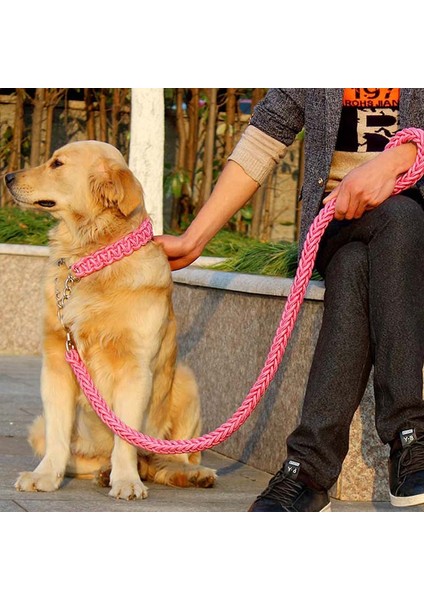 Ordu Yeşili Tarzı S Beden El Yapımı Iki Katlı Halat Büyük Köpek Tasma ve Kayış Seti Metal P Zincir Tokalı Eğitim Ipi Inek Halatı Köpek Aksesuarları (Yurt Dışından) indirimleri