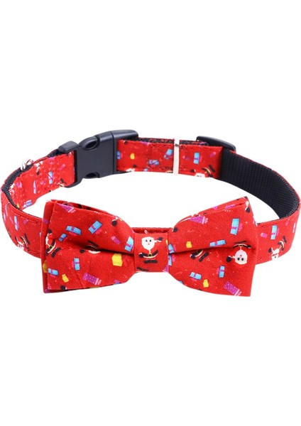 Kırmızı Stil M Beden Küçük Köpek Kedi Yaka Noel Elbise Kostümü Ayarlanabilir Polyester Tokalı Yaka Evcil Hayvan Malzemeleri Aksesuarları Yaka (Yurt Dışından)