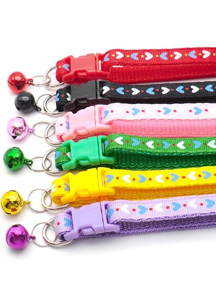 Sarı Stil Sarı Ayarlanabilir Köpek Tasma Dış Mekan Yürüyüş Sevimli Kalp Şekilli Desen Kedi Kolye Büyük Küçük Yavru Aksesuarları (Yurt Dışından) fırsatları