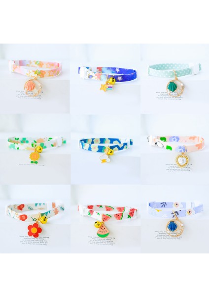 A16 Stili Sevimli Kedi Tasması Çiçek Çan Kolye Süs Kolye Pet Köpek Ayarlanabilir Işık Tasması Boyun Kemeri Evcil Hayvan Aksesuarları Ürünü (Yurt Dışından) fiyatları