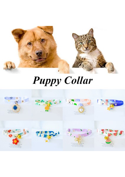 A16 Stili Sevimli Kedi Tasması Çiçek Çan Kolye Süs Kolye Pet Köpek Ayarlanabilir Işık Tasması Boyun Kemeri Evcil Hayvan Aksesuarları Ürünü (Yurt Dışından) modelleri