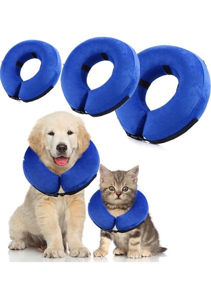 S Tarzı 1 Parça Şişme Evcil Hayvan Tasma Anti-Isırma Boyun Elizabethan Yaka Şirin Kedi Köpek Yavru Boyun Koruyucu Halka Yaka Küçük Büyük Köpekler Için (Yurt Dışından)