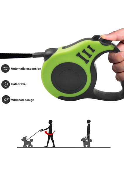 Köpek Tasması Stili 3m Dayanıklı Tasma Otomatik Geri Çekilebilir Naylon Kedi Kayışı Uzatma Yavru Yürüyüş Koşu Kayışı Rulet Köpek Için Yeni (Yurt Dışından) fırsatları