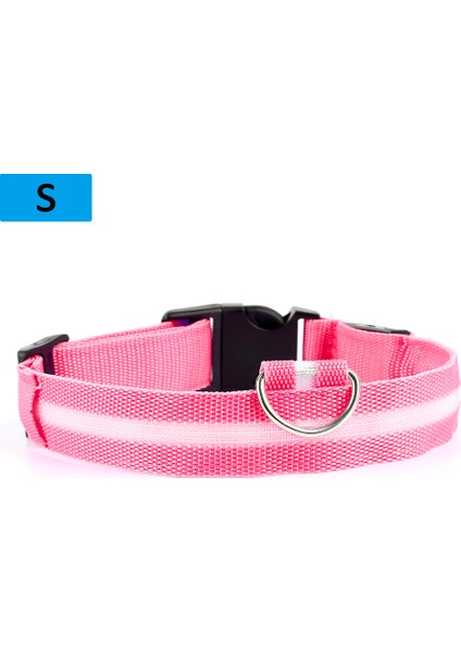 Pembe Tarzı Xl Beden Evcil Hayvan Malzemeleri LED Evcil Köpek Kedi Tasma, Gece Güvenlik Işıldayan Kedi Tasma, Küçük Köpekler Parlak Ayarlanabilir Tasma (Yurt Dışından)
