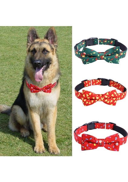 Yeşil Stil S Beden Küçük Köpek Kedi Yaka Noel Elbise Kostümü Ayarlanabilir Polyester Tokalı Yaka Evcil Hayvan Malzemeleri Aksesuarları Yaka (Yurt Dışından) modelleri