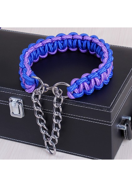 Siyah Pembe Tarzı Xl 50 Ila 65 cm Yeni li Renkli Yaka Büyük Köpek Alman Çoban Yürüyüş Zinciri Ayarlanabilir Pet Orta ve Büyük Köpekler Için (Yurt Dışından)