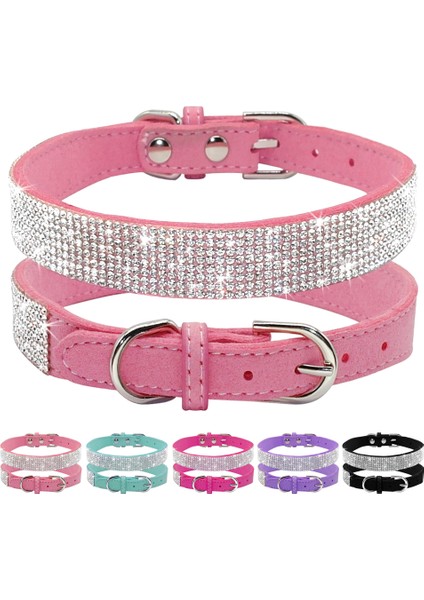 012 Mavi Stil Xs Beden Bling Kristal Köpek Tasma Deri Köpekler Kedi Tasma Yaka Küçük Köpekler Yavru Kedi Kolye Chihuahua Yorkshire Pug Beagle (Yurt Dışından) fiyatları
