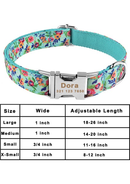 K Tarzı L Beden Ayarlanabilir Naylon Köpek Tasması Kişiselleştirilmiş Evcil Hayvan Yavru Kimlik Etiketi Küçük Orta Büyük Köpek Tasmaları Özel Ücretsiz Kazınmış Isim Köpek Tasmaları (Yurt Dışından)