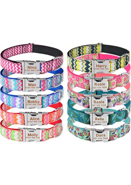 K Tarzı L Beden Ayarlanabilir Naylon Köpek Tasması Kişiselleştirilmiş Evcil Hayvan Yavru Kimlik Etiketi Küçük Orta Büyük Köpek Tasmaları Özel Ücretsiz Kazınmış Isim Köpek Tasmaları (Yurt Dışından) fiyatları