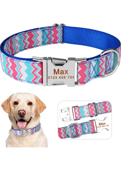 K Tarzı L Beden Ayarlanabilir Naylon Köpek Tasması Kişiselleştirilmiş Evcil Hayvan Yavru Kimlik Etiketi Küçük Orta Büyük Köpek Tasmaları Özel Ücretsiz Kazınmış Isim Köpek Tasmaları (Yurt Dışından) modelleri