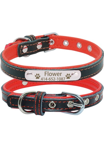 Pembe Tarzı Xs Beden Kişiselleştirilmiş Isim Levhalı Köpek Tasması Kazınmış Kimlik Etiketi Yavru Kedi Köpek Tasma Küçük Orta Büyük Köpekler Için Deri Pet Tasma (Yurt Dışından) fırsatları