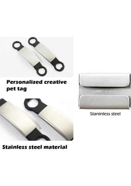 Bordo Tarzı 8x2.5cm Paslanmaz Çelik Pet Köpek Etiketi Silikon Köpek Kimlik Etiketi Kazımalı Köpek Tasmalı Kayıp Karşıtı Evcil Hayvan Plakası Etiketler Köpek Kedi Gerdirilebilir Kauçuk (Yurt Dışından) indirimleri