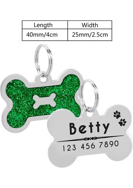 Green Bone Pro Stili Kişiselleştirilmiş Kedi Etiketi Metal Kazınmış Kimlik Etiketleri Pet Ürünü Adres Etiketi Köpek Aksesuarı Için Özel Köpek Etiketleri (Yurt Dışından)