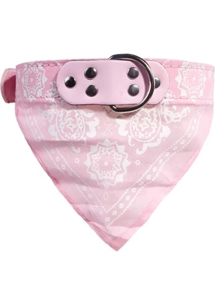 Pembe Tarzı L Beden Şirin Ayarlanabilir Küçük Köpek Tasmaları Yavru Pet Havlu Açık Hava Kedi Tasma Baskı Atkı Tasarımı Köpek Tasma Boğazlık (Yurt Dışından)