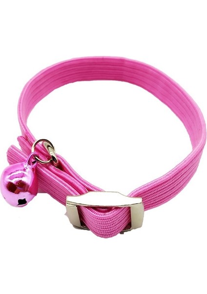 Pembe Tarzı 30CM Yeni Sevimli Sevimli 1*30CM Küçük Chihuahua Pug Teddy Için Zil ile Esnek Evcil Kedi Yavru Köpek Yaka Boyun Colları (Yurt Dışından)