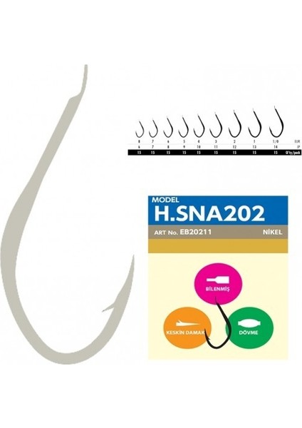 Hsna 202 Dövme Canlı Yem Iğnesi 15'li Paket Nikel 4