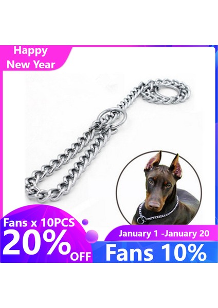 Gümüş Tarzı 2 mm x 40 mm 1 Pc Moda Paslanmaz Çelik Zincir Köpek Tasma Metal Ayarlanabilir Çift Sıra Krom Kaplama Boğazlık Eğitim Şov Tasma Güvenlik Kontrolü (Yurt Dışından) fırsatları