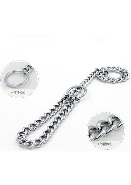 Gümüş Tarzı 2 mm x 40 mm 1 Pc Moda Paslanmaz Çelik Zincir Köpek Tasma Metal Ayarlanabilir Çift Sıra Krom Kaplama Boğazlık Eğitim Şov Tasma Güvenlik Kontrolü (Yurt Dışından) indirimleri