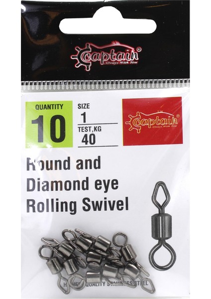 5026 Elmas Diamond Fırdöndü 10'lu Paket Black Nikel 3