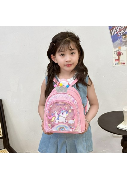 Pullu Anaokulu Hediye Küçük Okul Çantası Çocuk Sırt Çantası Kadın Mini Karikatür Pony Payet Prenses Çantası (Yurt Dışından) fırsatları